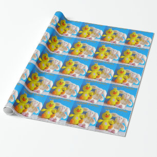 Happy Oaster Chick + Bunny Geschenkpapier