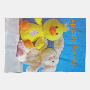 Happy Oaster Chick + Bunny Küchentuch