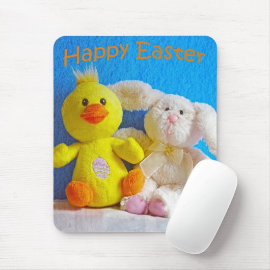 Happy Oaster Chick + Bunny Mousepad (Mit Mouse)