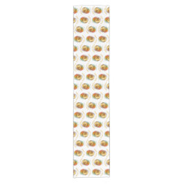 Happy Oaster Chick Hatching Gemustertes buntes Ei Kurzer Tischläufer