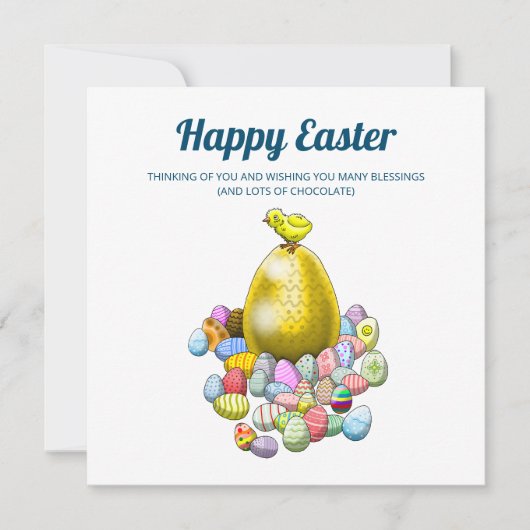 Happy Oaster Chicken Feiertagskarte (Vorderseite)