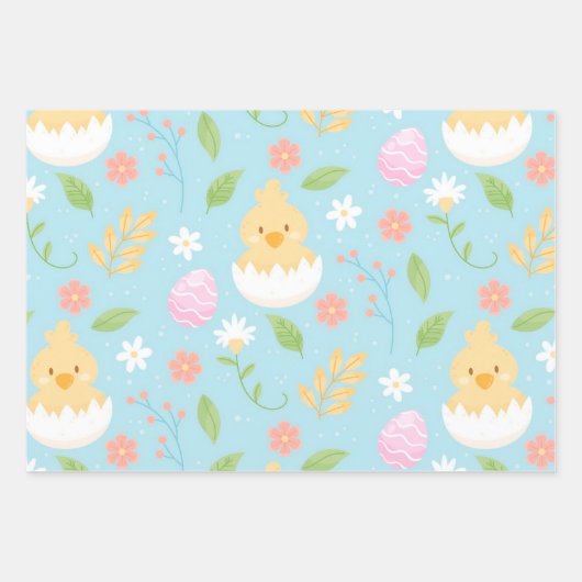 Happy Oaster Chicken Geschenkpapier Set (Vorderseite 3)