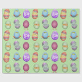 Happy Oaster Chicks Geschenkpapier (Flach)