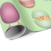 Happy Oaster Chicks Geschenkpapier (Rolleneckpunkt)