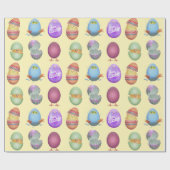 Happy Oaster Chicks Geschenkpapier (Flach)