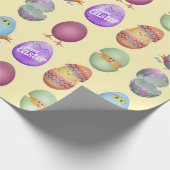 Happy Oaster Chicks Geschenkpapier (Ecke)