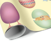 Happy Oaster Chicks Geschenkpapier (Rolleneckpunkt)