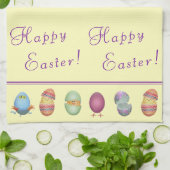 Happy Oaster Chicks Geschirrtuch (Gefaltet)