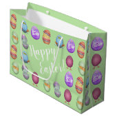 Happy Oaster Chicks Große Geschenktüte (Vorderseite Schrägansicht)