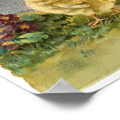 Happy Oaster Chicks Vintag Poster (Ecke)