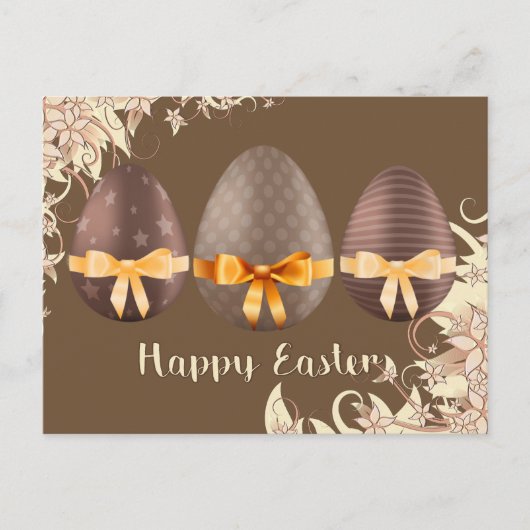 Happy Oaster, Choco Easter Eggs Feiertagspostkarte (Vorderseite)