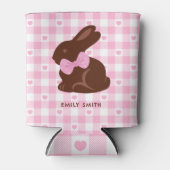 Happy Oaster Chocolate Bunny Pink Foam Can Cooler Dosenkühler (Vorderseite)