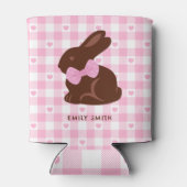 Happy Oaster Chocolate Bunny Pink Foam Can Cooler Dosenkühler (Rückseite)