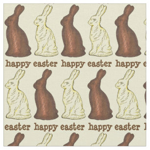 Happy Oaster Chocolate Bunny Rabbit Ears Bunnies Stoff