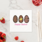 Happy Oaster Chocolate Buttercreme Ei Candies Serviette (Beispiel)