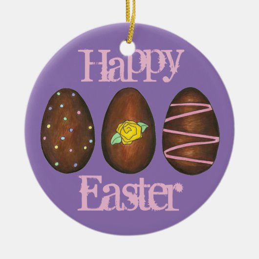 Happy Oaster Chocolate Cream Egg Ornament (Vorne)