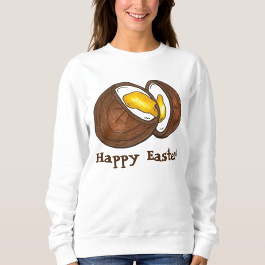 Happy Oaster Chocolate Creme Ei Feinschmecker Sweatshirt (Vorderseite)