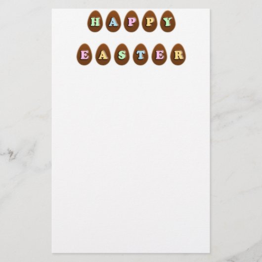 Happy Oaster Chocolate Eggs Briefpapier (Vorderseite)
