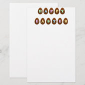 Happy Oaster Chocolate Eggs Briefpapier (Vorne/Hinten)
