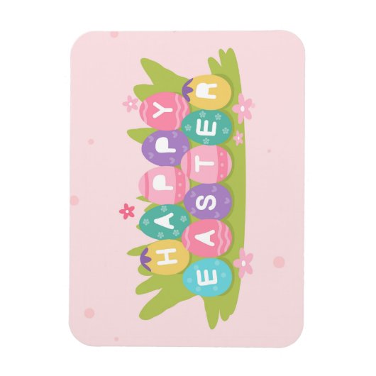 Happy Oaster Chocolate Eggs Card Magnet (Vertikal)