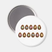 Happy Oaster Chocolate Eggs Magnet (Vorderseite/Rückseite)