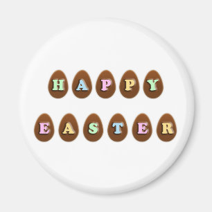 Happy Oaster Chocolate Eggs Magnet