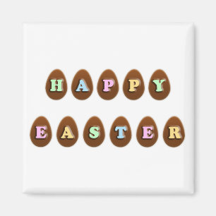 Happy Oaster Chocolate Eggs Magnet