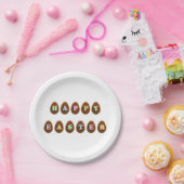 Happy Oaster Chocolate Eggs Pappteller (Party)