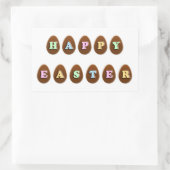 Happy Oaster Chocolate Eggs Rechteckiger Aufkleber (Tasche)