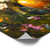 Happy Oaster Christliche Kirche Bunny Egg Poster (Ecke)