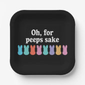 Happy Oaster Christlicher Religiöser Karneval Pappteller (Vorderseite)