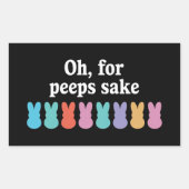 Happy Oaster Christlicher Religiöser Karneval Rechteckiger Aufkleber (Vorderseite)