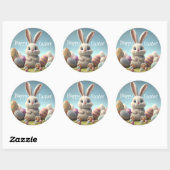 Happy Oaster Classic Round Sticker (Blatt)