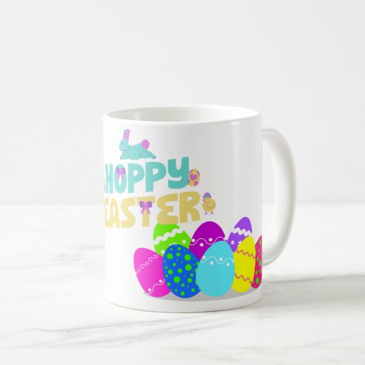 Happy Oaster Coffee Tasse (VorderseiteRechts)