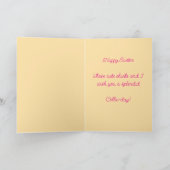 Happy Oaster Collie und Chicks Karte (Innenseite)