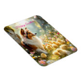 Happy Oaster Collie und Chicks Magnet (Rechte Seite)