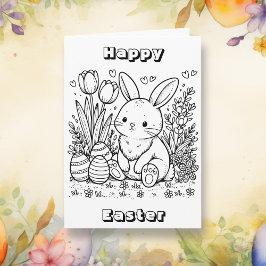 Happy Oaster | Color-Me-Seite Karte