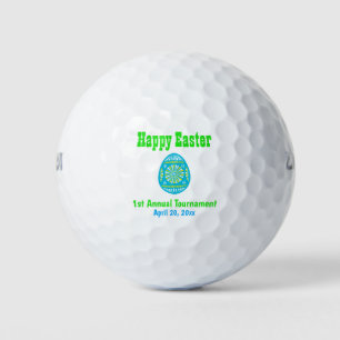 Happy Oaster Colorful Blue Egg Tournament Golfball