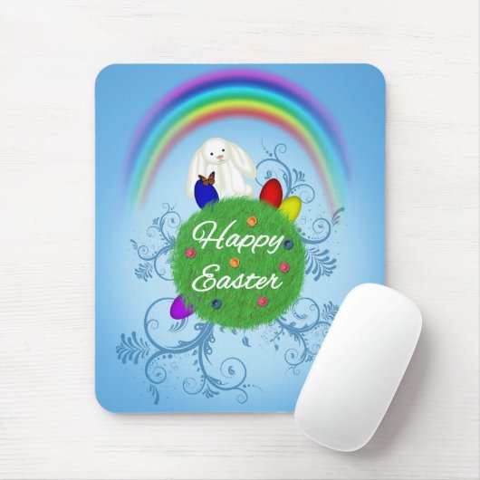 Happy Oaster Colorful Planet Mousepad (Mit Mouse)