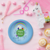 Happy Oaster Colorful Planet Pappteller (Party)