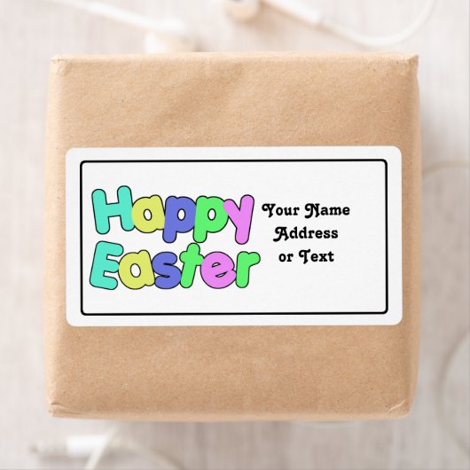 Happy Oaster Colorful Text Design (Insitu)