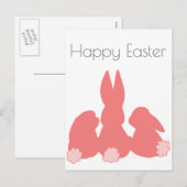 Happy Oaster - Coral Oaster Bunnies Postkarte (Vorne/Hinten)