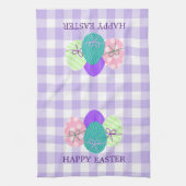 Happy Oaster Country Lavender Gingham Pattern Geschirrtuch (Vertikal)