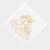 Happy Oaster Cowboy Boots Western Personalisiert Servietten Mit Folie (Rechts)