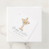 Happy Oaster Cross floral Geschenkanhänger (Beispiel)