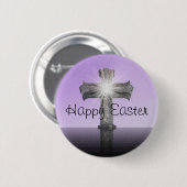 Happy Oaster Cross Inspiration Lavendel Button (Vorne & Hinten)
