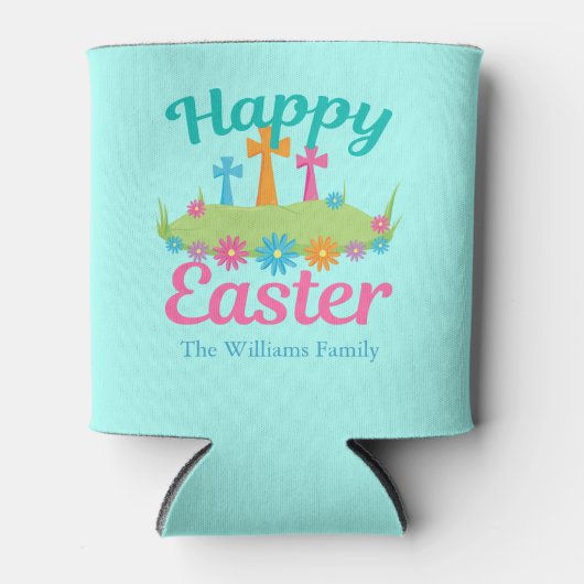Happy Oaster Crosses Custom Religious Party Dosenkühler (Vorderseite)