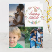 Happy Oaster Custom 3 FotoCollage Karte (Gelbe Blume)