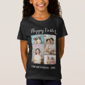 Happy Oaster Custom 4 Foto Collage Familie Ostern T-Shirt (Vorderseite)