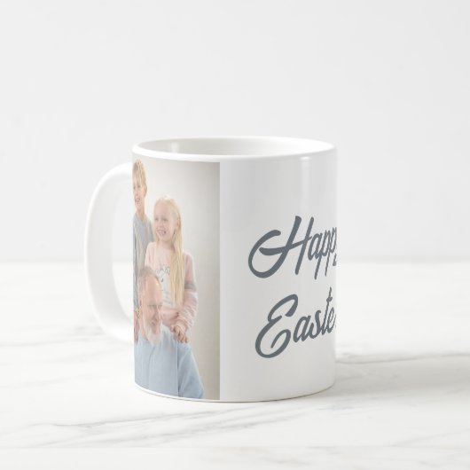 Happy Oaster Custom Tasse - Fügen Sie Ihren Namen  (Vorderseite Links)